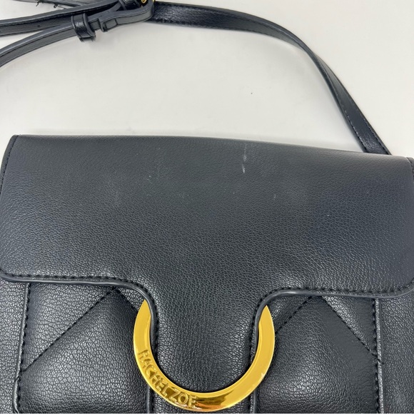 RACHEL ZOE CROSSBODY BAG IN BLACK AND GOLD - Picture 7 of 14